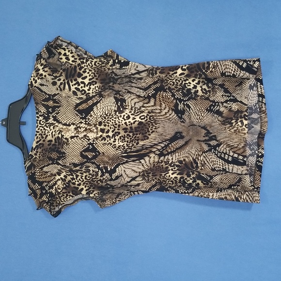 Animal Print Blouse Size M - Picture 2 of 9